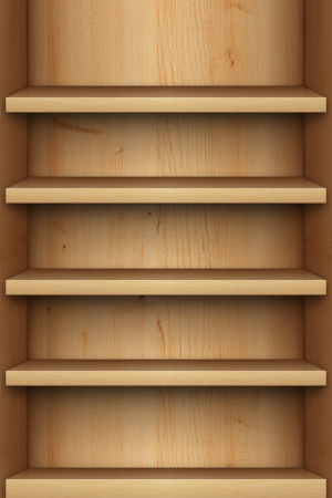 轻的木架子iPhone墙纸