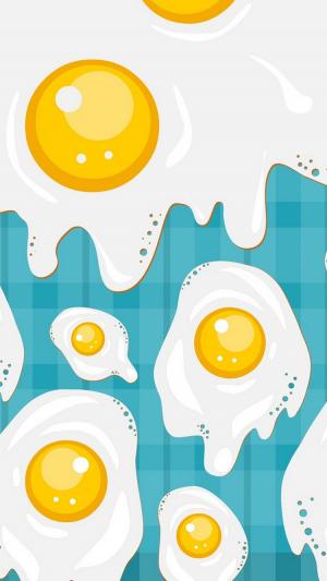 炒鸡蛋插图iPhone 6壁纸