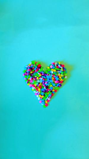糖果心脏iPhone 5壁纸