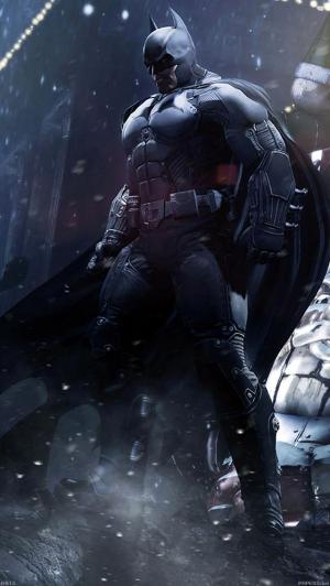 蝙蝠侠雄伟的姿态3D渲染iPhone 5壁纸