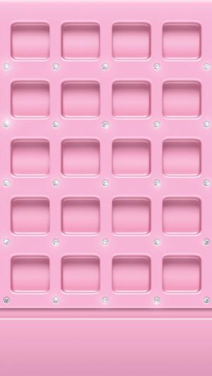 粉红色的塑料图标瓷砖iPhone 5壁纸