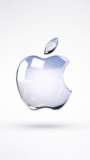 苹果玻璃标志3D渲染iPhone 5壁纸