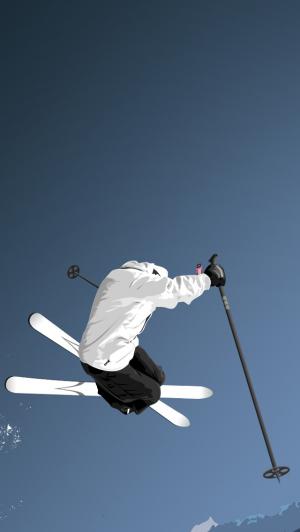 奥运自由式滑雪iPhone 5壁纸
