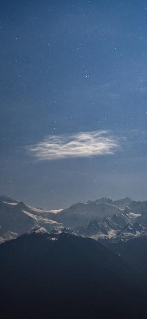 iPhone12梅里雪山繁星背景
