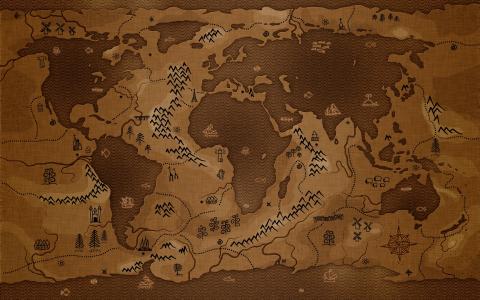 宝藏地图Mac壁纸