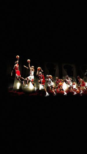 迈克尔乔丹扣篮传奇NBA iPhone 6+高清壁纸