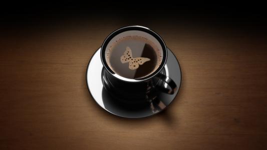 蝴蝶咖啡Mac壁纸