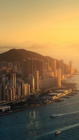 香港日出iPhone 5壁纸