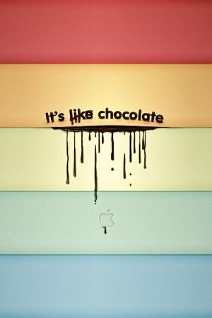 苹果巧克力iPhone壁纸
