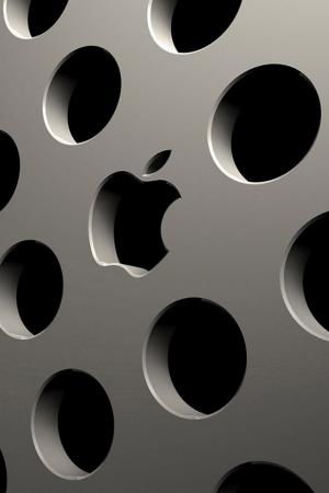 3D苹果商标iPhone墙纸