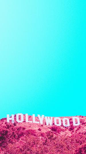 好莱坞山标志红外线iPhone 6 Plus高清壁纸