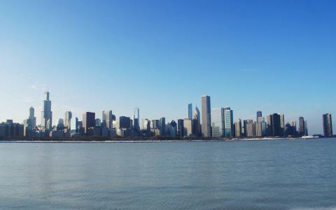 芝加哥日光苹果壁纸