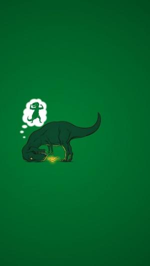 T-Rex精灵iPhone 5壁纸