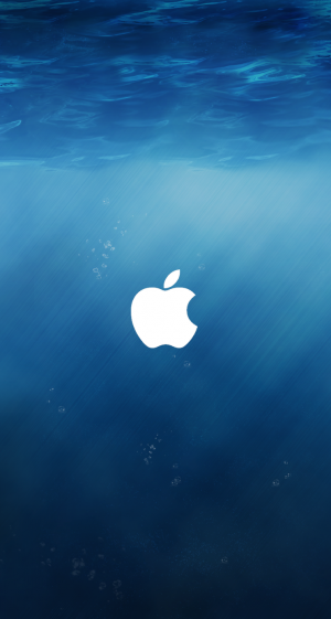 苹果iOS 8水下标志iPhone 5壁纸
