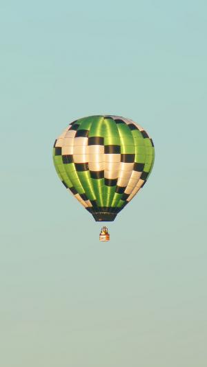 五颜六色的热空气气球简单的iPhone 5壁纸