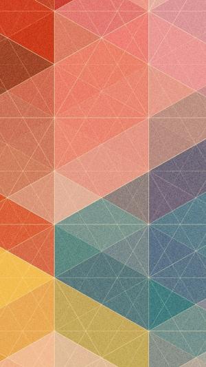 多边形三角形柔和模式iPhone 6壁纸