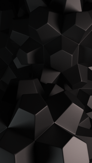 抽象的3D六角形iPhone 5壁纸