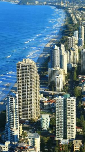 黄金海岸澳大利亚海滩线iPhone 6壁纸
