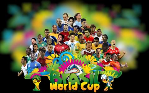 巴西2014年世界杯足球明星Mac壁纸