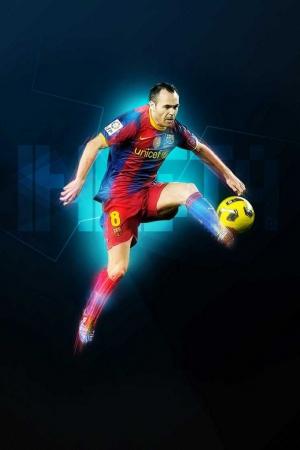 Barcelona FC – Andres Iniesta iPhone Wallpaper