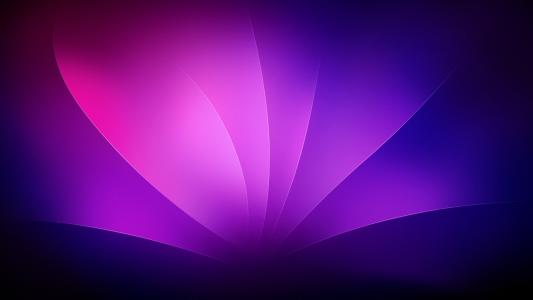紫色的叶子抽象的Mac壁纸