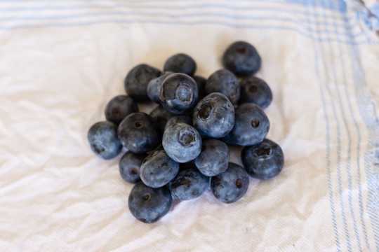 美味的蓝莓浆果