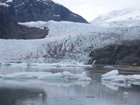 新西兰南岛塔斯曼冰川光景图片