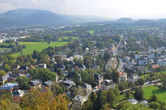 奥地利萨尔茨堡城市景观