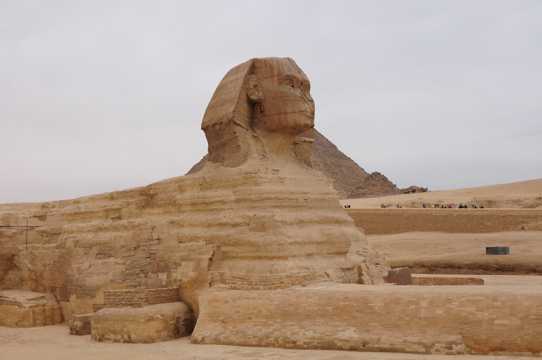 古埃及人面狮身像图片