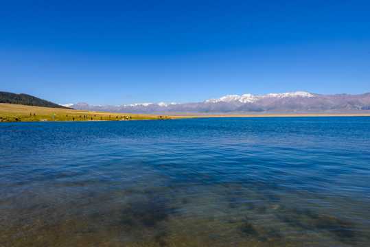 新疆好看的仙境赛里木湖光景图片