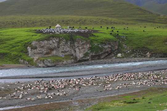 新疆天山农场自然风光图片