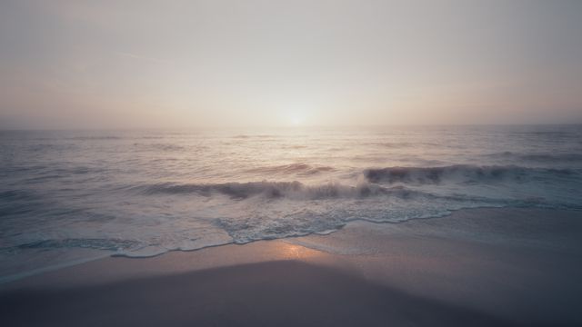 巨大海洋朝阳图片