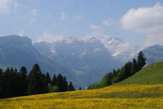 瑞士策马特峰自然风光图片