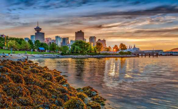 加拿大温哥华码头风光