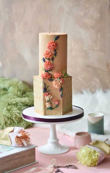 婚庆玫瑰裱花蛋糕