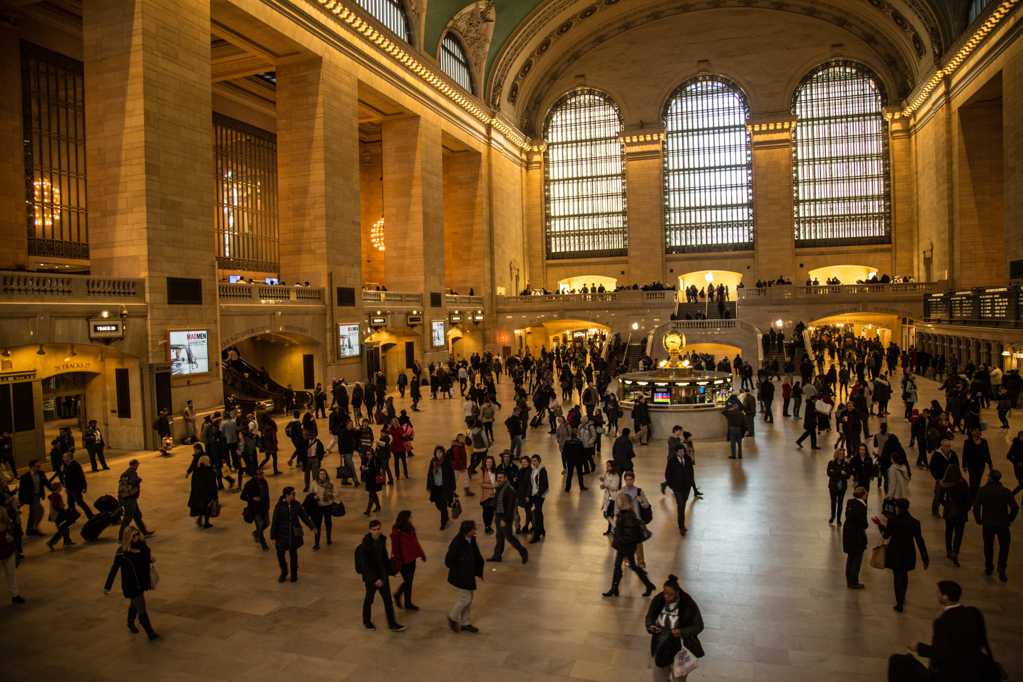 美国纽约中央车站光景图片