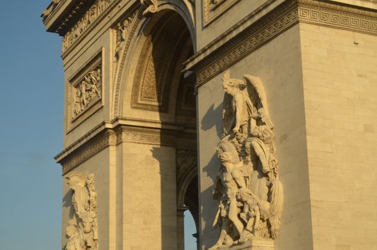 法国巴黎凯旋门建筑风光图片