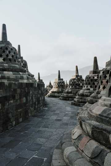印度尼西亚婆罗浮屠景物图片