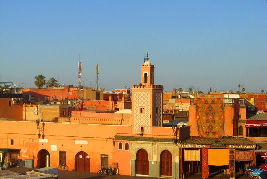 摩洛哥马拉喀什建筑自然风光图片