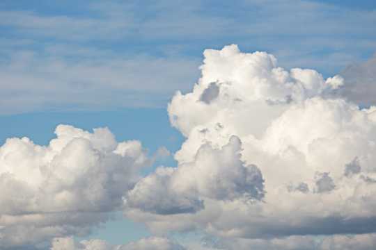 高空云朵云团图片