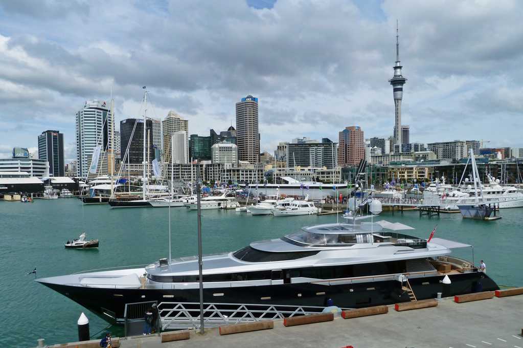 新西兰奥克兰都会码头风景