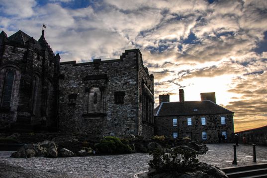 英国苏格兰爱丁堡城堡建筑风光图片