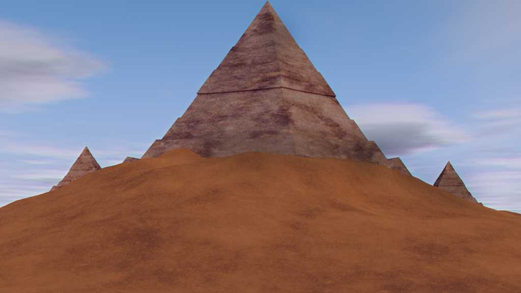 戈壁金字塔尖塔图片