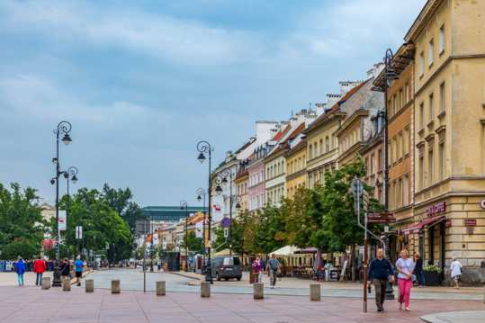 欧洲波兰华沙老城建筑图片