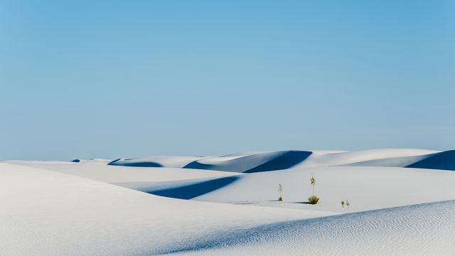 白沙漠风景图片
