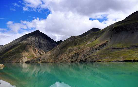 西藏山川湖泊风光图片