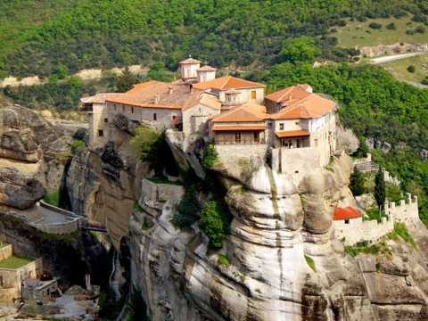 希腊米特奥拉修道院建筑景物图片