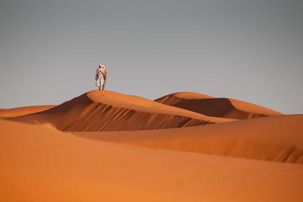一望无际的摩洛哥大漠