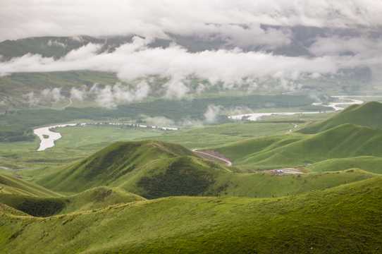新疆好看的天山牧区风光图片