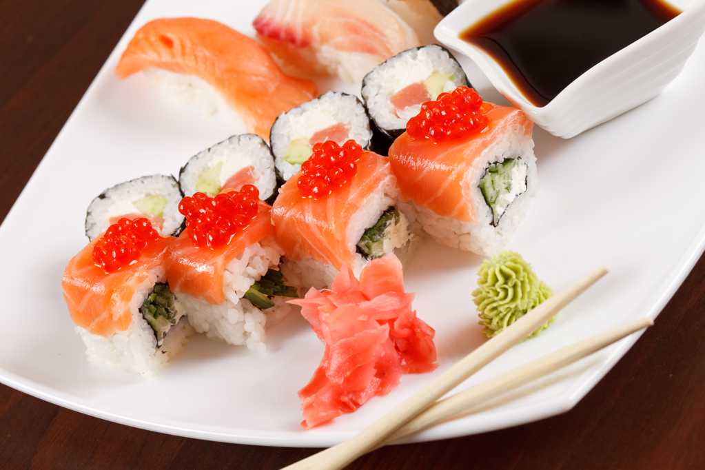 美食海鲜寿司图片